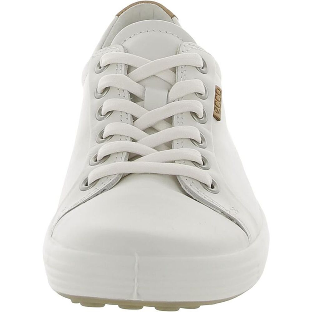ECCO Womens White Leather Lifestyle Casual and Fashion Sneakers Shoes NWOB - Picture 3 of 4